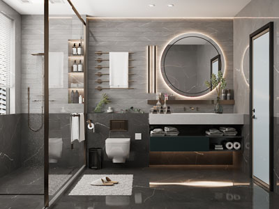 现代卫浴间 洗手间