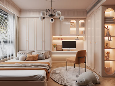 法式榻榻米卧室