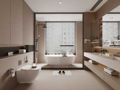 现代卫浴间 洗手间