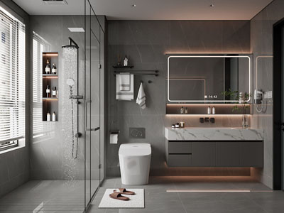 现代卫浴间 洗手间