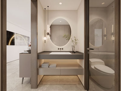 现代卫浴间 洗手间