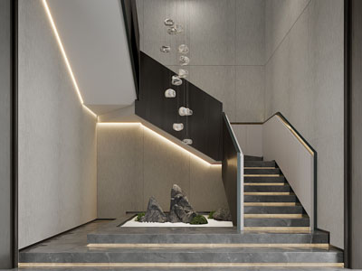 新中式楼梯间