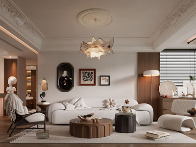 法式中古风客厅餐厅