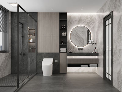 现代卫浴间 洗手间