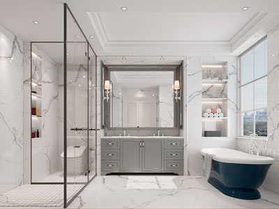 现代卫浴间 洗手间