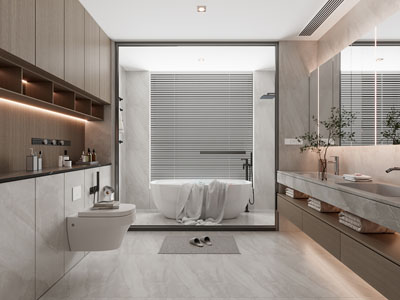 现代卫浴间 洗手间