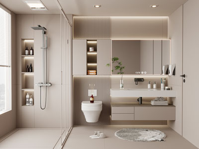 现代卫浴间 洗手间