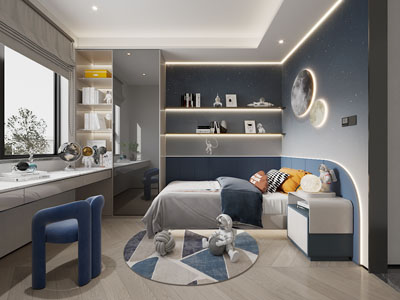 现代卧室 儿童房