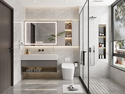 现代卫浴间 洗手间