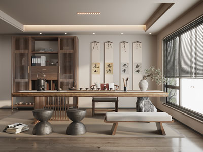 新中式中古风茶室