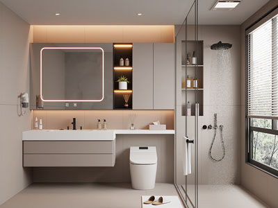 现代卫浴间 洗手间