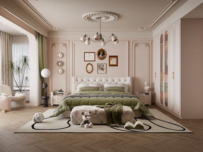 法式卧室 儿童房 公主房