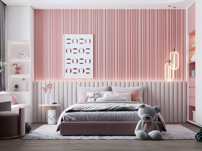 现代卧室 儿童房 公主房 女儿房