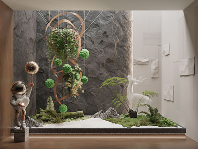 现代室内景观园艺小品