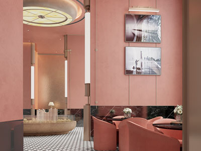 现代售楼处接待区