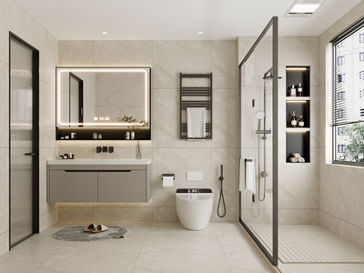 现代卫浴间 洗手间