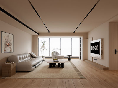 现代奶油风客厅