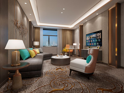 新中式酒店套间客房