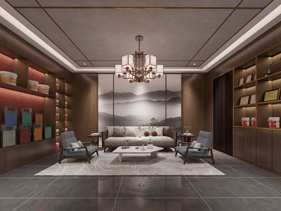 新中式艺术漆展区 专卖店