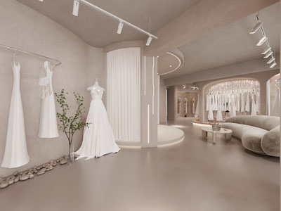 侘寂风婚纱专卖店