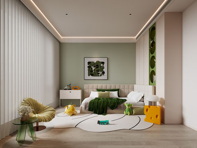 现代卧室 儿童房