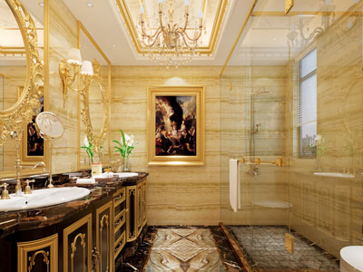 欧式酒店卫浴间 洗手间