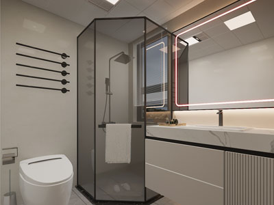 现代卫浴间 洗手间