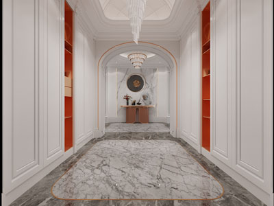 现代轻奢玄关过道