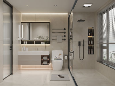 现代卫浴间 洗手间