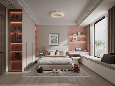 现代卧室 儿童房 公主房 女儿房