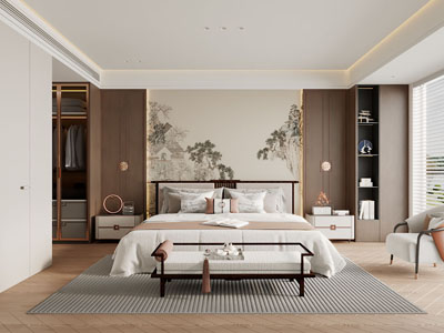 新中式卧室