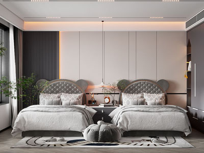 现代卧室 儿童房