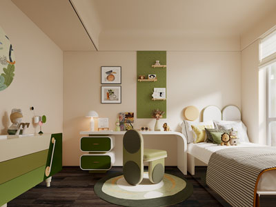现代多巴胺卧室 儿童房