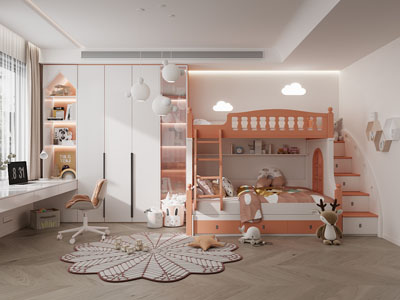 现代卧室 儿童房