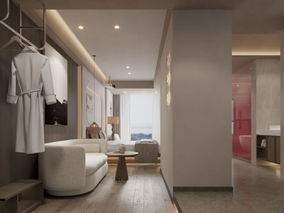 侘寂风酒店客房套房