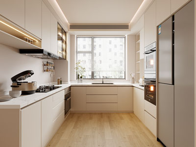 现代奶油风厨房