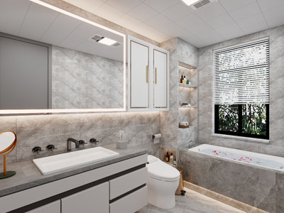 现代卫浴间 洗手间