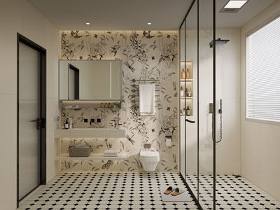 现代卫浴间 洗手间