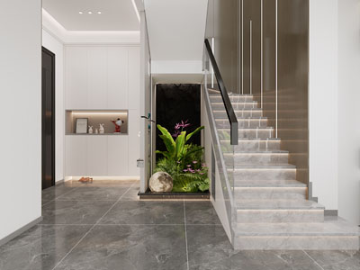 现代玄关 楼梯间