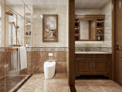 美式卫浴间 洗手间