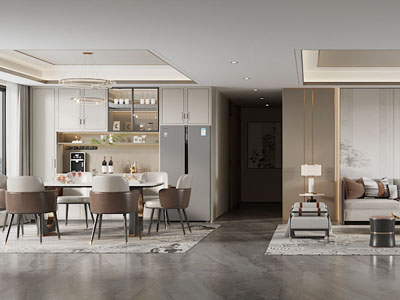 新中式客厅餐厅