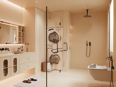 法式奶油风卫浴间 洗手间