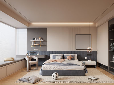 现代卧室 儿童房 男孩房