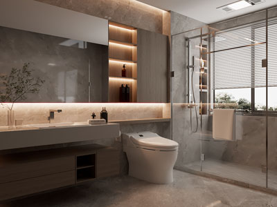 现代卫浴间 洗手间