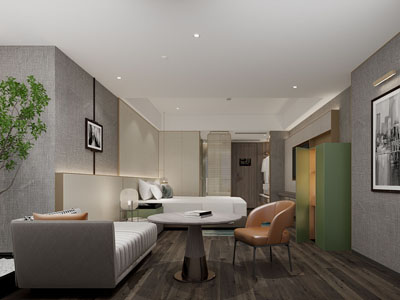 新中式酒店客房