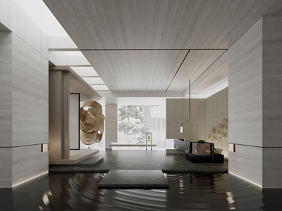 新中式大堂前台接待