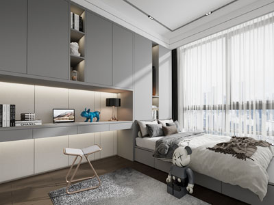 现代榻榻米卧室 儿童房 男孩房