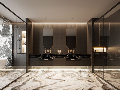 现代轻奢洗手间 卫浴间