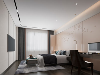 新中式酒店客房