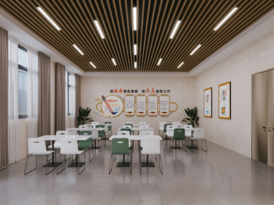 现代食堂就餐区